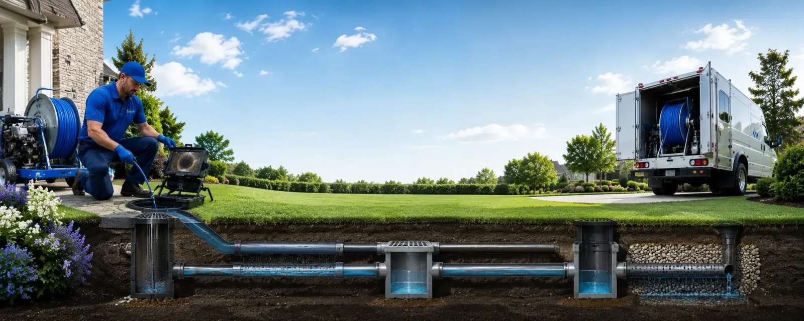 Outdoor drain cleaning information for Lake Hiawatha, NJ